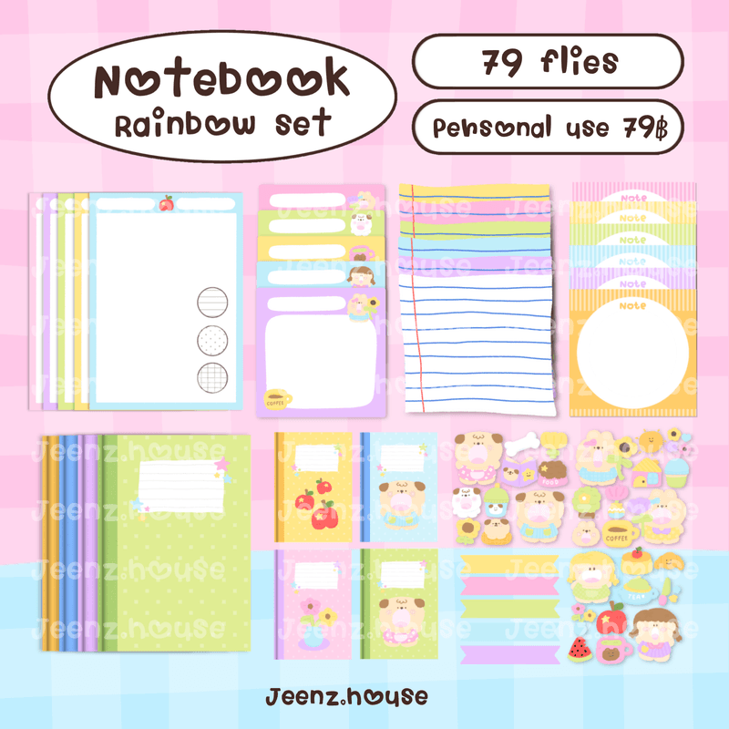 Rainbow set 🌈🌷